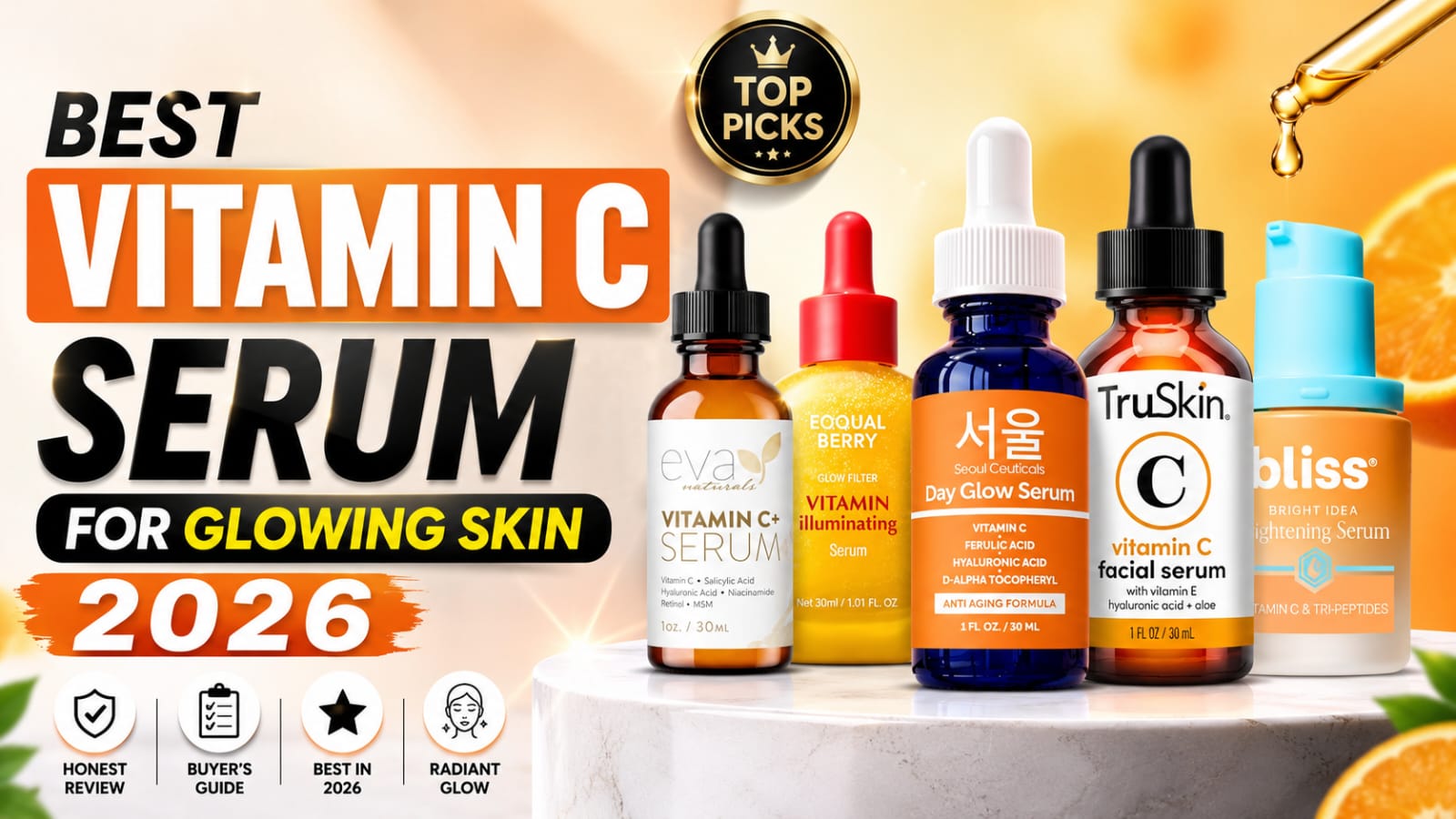 Best Vitamin C Serum for Glowing Skin 2026